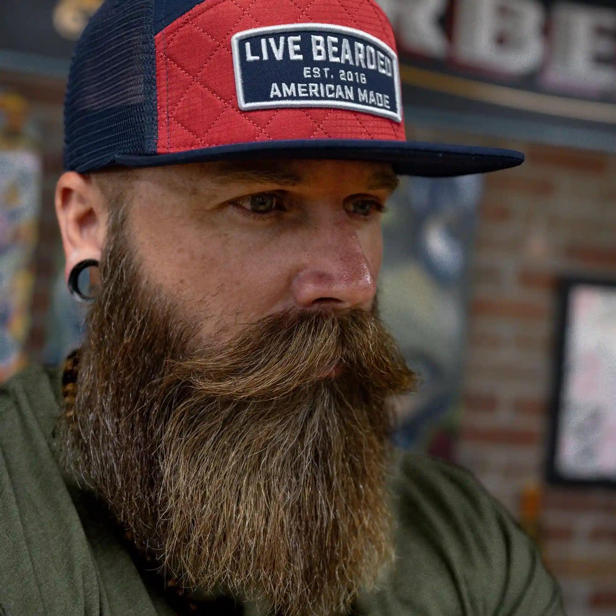 American Strong 6 Panel Waffle Hat Secondary image