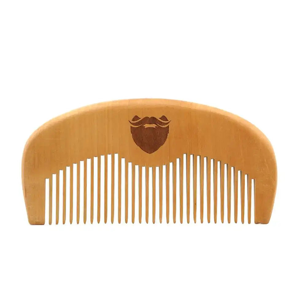 Beard Comb - Natural Wood