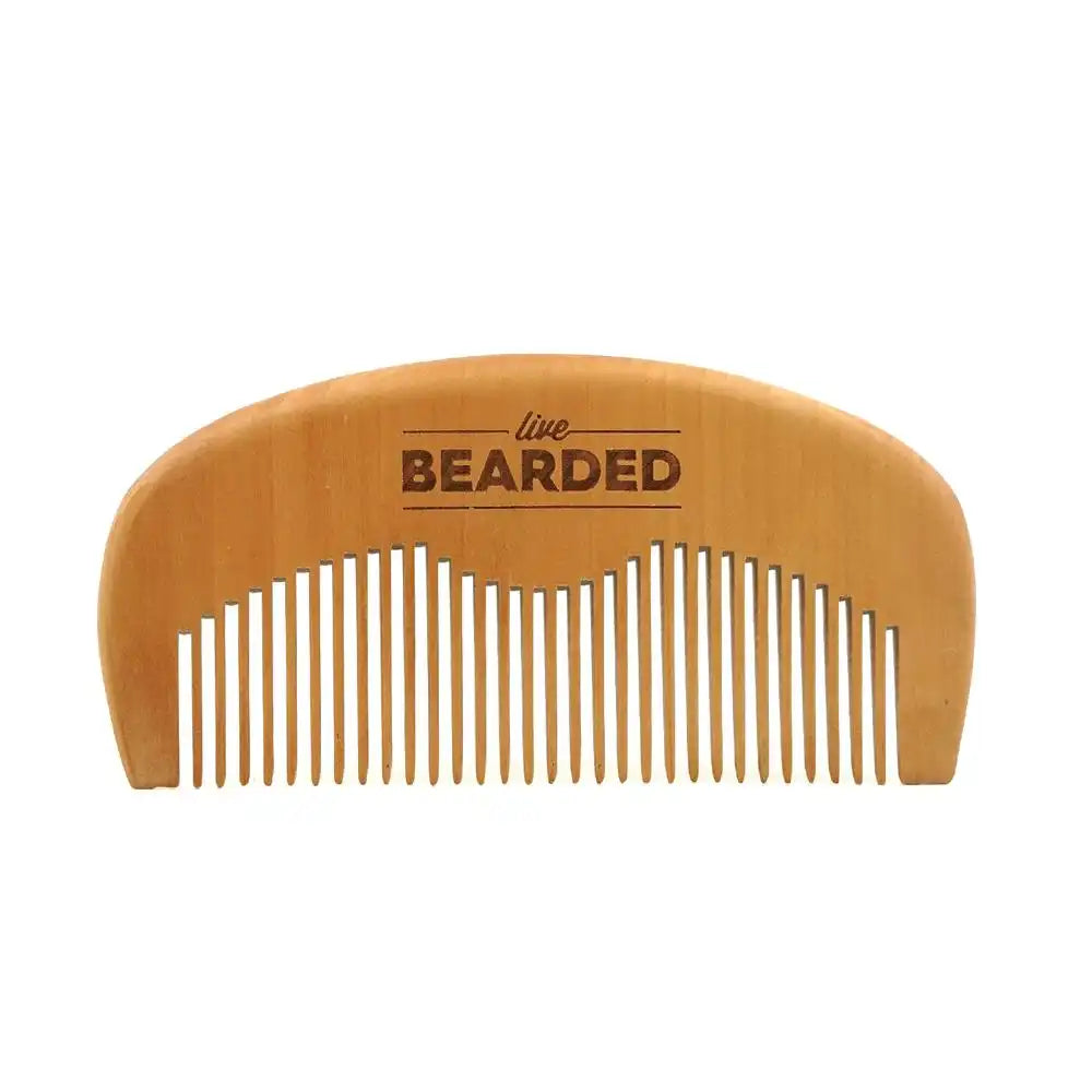 Beard Comb - Natural Wood Main image