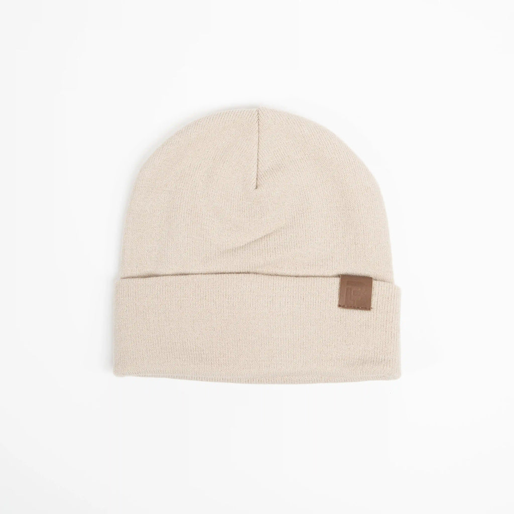 LB Leather Tab Beanie