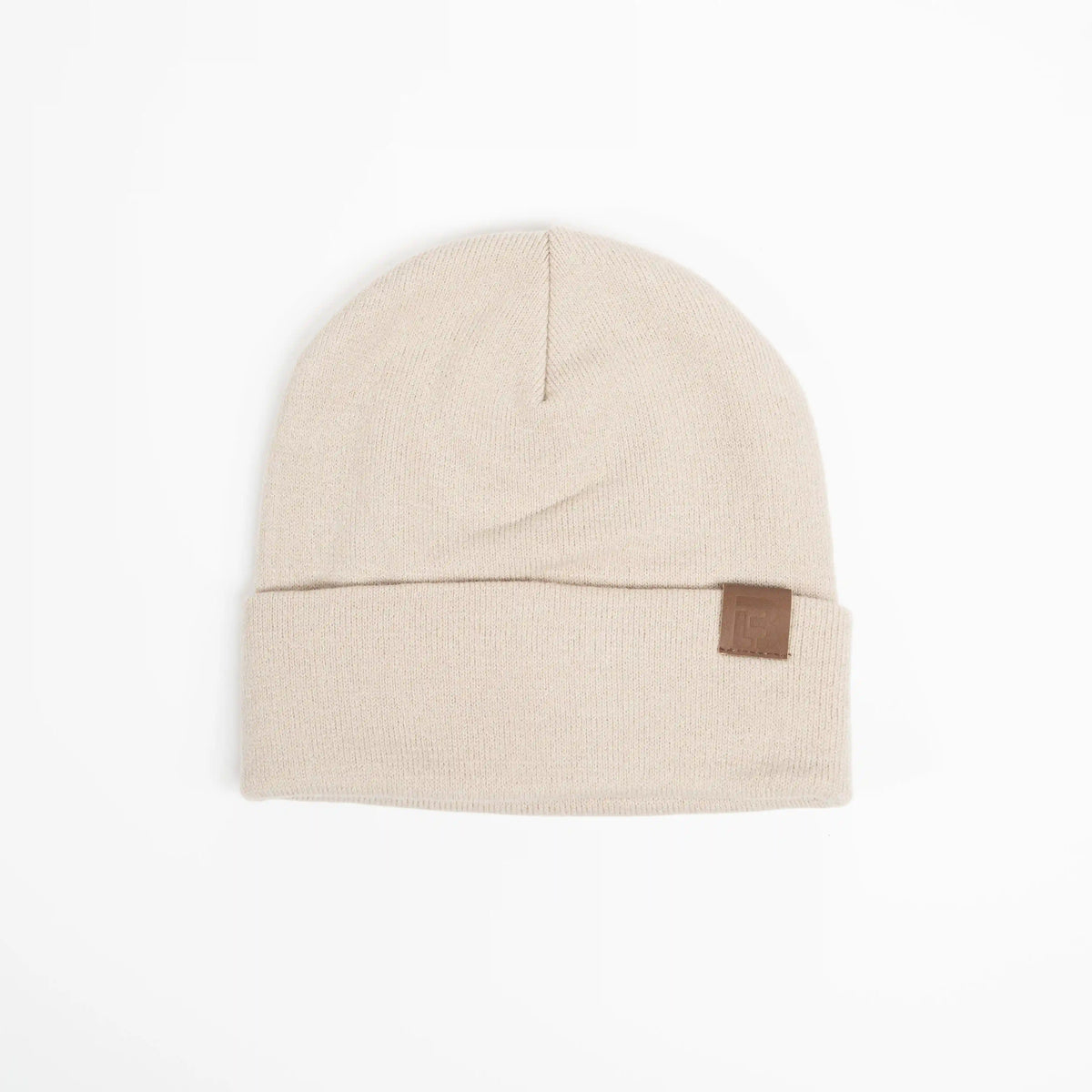 LB Leather Tab Beanie